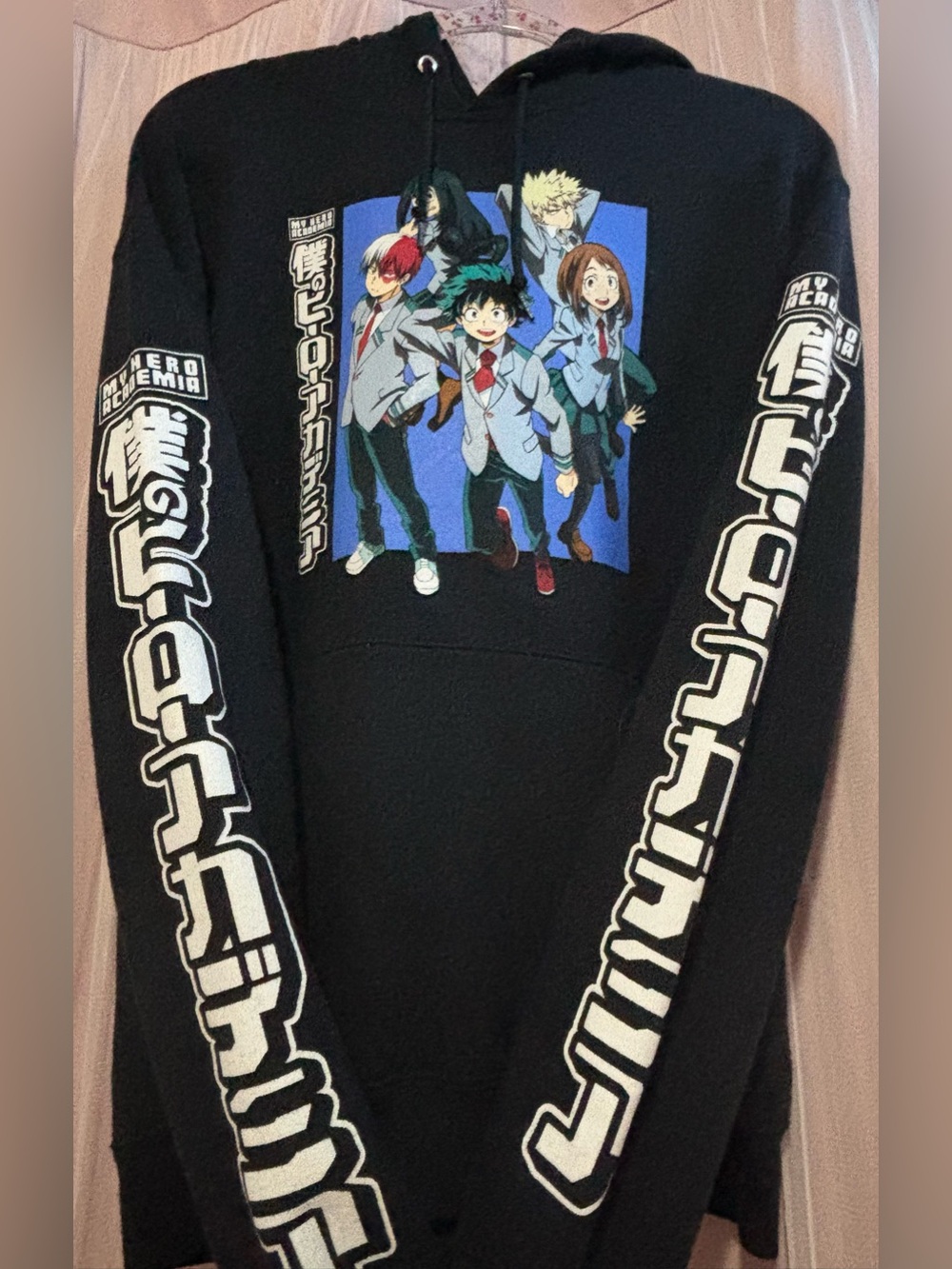 My Hero Academia Black Character Panel Hoodie